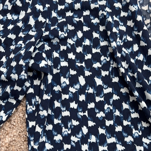 Banana Republic Navy and Light Blue Asymmetrical Dress—Size Petite Small - Picture 2 of 10